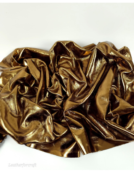 Bronze 6996 Metallic Milled Calf Soft Leather