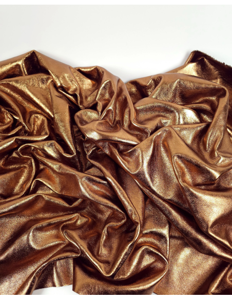 Bronze 7762 Metallic Milled Calf Soft Leather