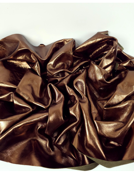 Bronze 8263 Metallic Milled Calf Soft Leather