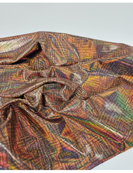 Bronze Cities World Irisdicent Metallic Leather