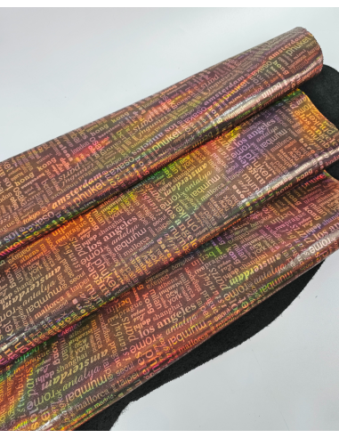 Bronze Cities World Irisdicent Metallic Leather