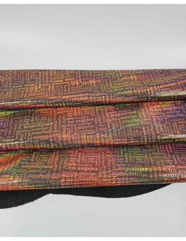 Bronze Cities World Irisdicent Metallic Leather