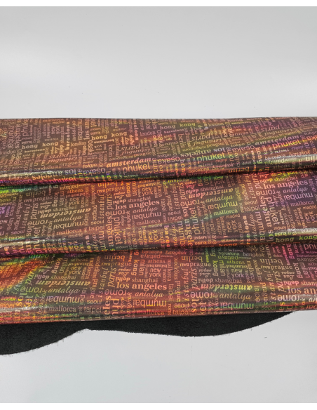 Bronze Cities World Irisdicent Metallic Leather