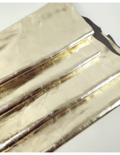 Champagne 9287 Metallic Milled Calf Soft Leather 2