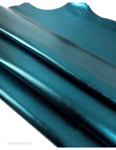 Green 9035 Goat Soft Metallic Leather