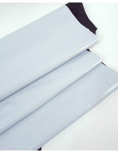 Off White Metallic Milled Calf Soft Leather