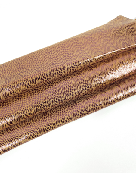 Old Rose Suica Metallic Goat Leather