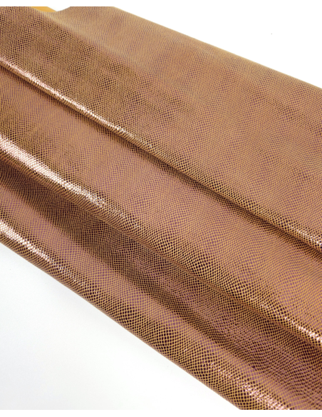 Old Rose Suica Metallic Goat Leather