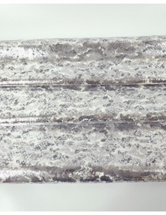 Silver Capre Soft Metallic Goat Leather 2