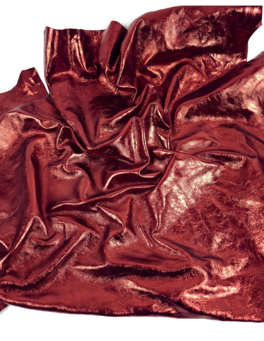 Wine 8424 Goat Soft Metallic Leather