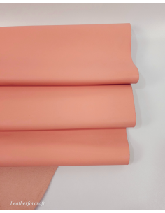 Salmon Nova Fine Grain Calf Skin Leather 2