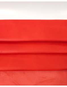 Spicy Orange Nova Fine Grain Calf Skin Leather 2