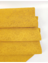 Golden Glow Flower Lace Embossed Texture Leather
