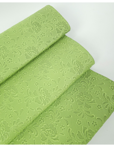 Margarita Flower Lace Embossed Texture Leather