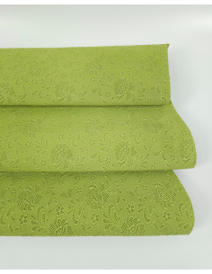 Herbal Garden Flower Lace Embossed Texture Leather 2