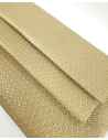 Platino Metallic Star Anise Embossed Texture Leather
