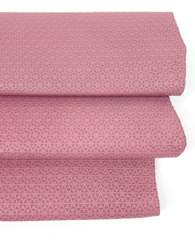 Ash Rose Star Anise Embossed Texture Leather