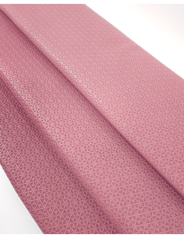 Ash Rose Star Anise Embossed Texture Leather