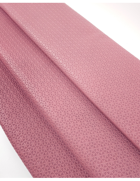Ash Rose Star Anise Embossed Texture Leather