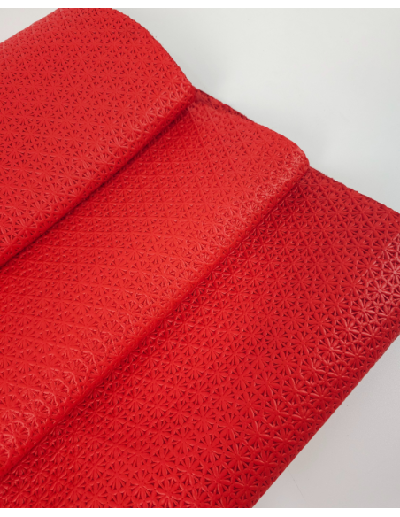 Molten Lava Star Anise Embossed Texture Leather