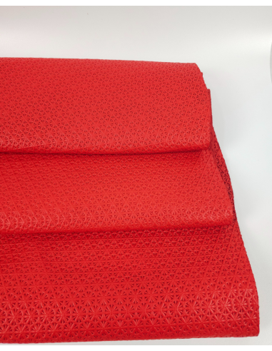 Molten Lava Star Anise Embossed Texture Leather