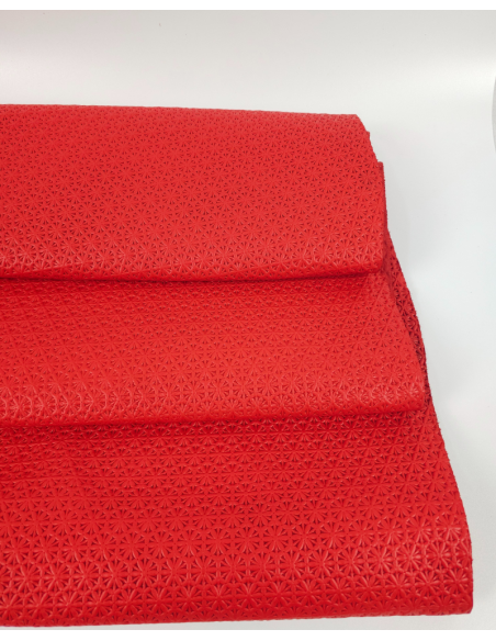 Molten Lava Star Anise Embossed Texture Leather