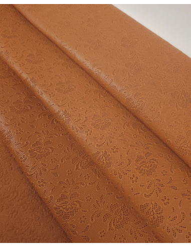 Meerkat Flower Lace Embossed Texture Leather