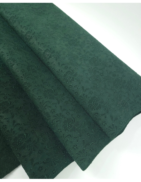 Pine Grove Flower Lace Embossed Texture Leather