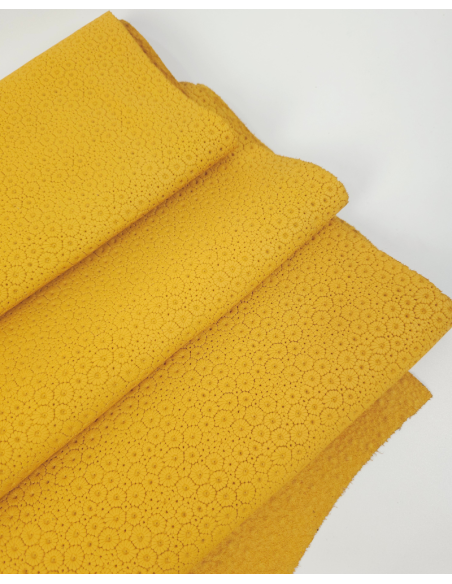 Mango Mojito Flowers P57 Embossed Texture Leather