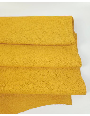Mango Mojito Flowers P57 Embossed Texture Leather