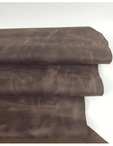 Cocoa Oil Pull Up Soft Vintage Waterproof Leather