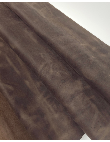 Cocoa Oil Pull Up Soft Vintage Waterproof Leather