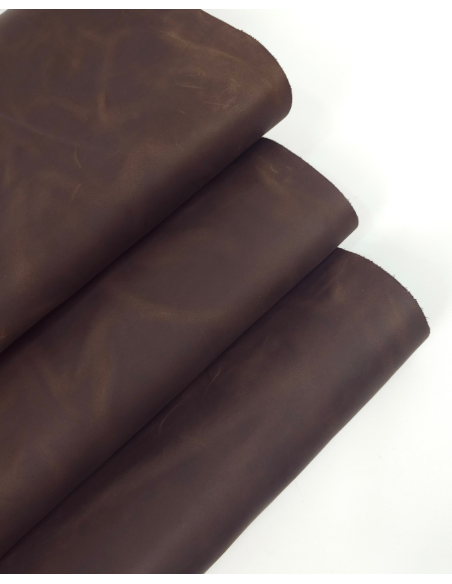 Downtown Brown Crazy Horse Waterproof Vintage Pull Up Rustic Leather