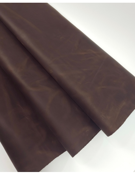 Downtown Brown Crazy Horse Waterproof Vintage Pull Up Rustic Leather