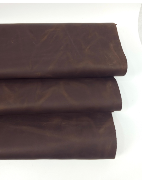 Downtown Brown Crazy Horse Waterproof Vintage Pull Up Rustic Leather