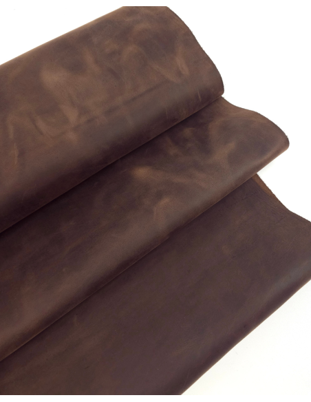 Chestnut Crazy Horse Waterproof Vintage Pull Up Rustic Leather