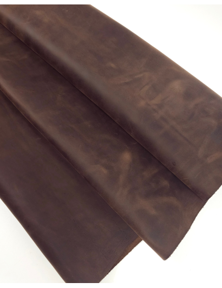 Chestnut Crazy Horse Waterproof Vintage Pull Up Rustic Leather