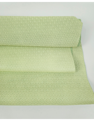 Seafoam Green Baya Geometric Pattern Embossed Texture Leather
