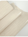 Beige Crocodile Alligator Leather Embossed Texture Amazing Relief LFC CROCK3