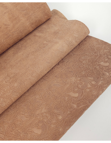 Sirocco Western Floral Vintage Pull Up Embossed Texture Leather