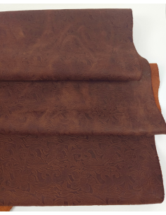 Emperador Western Floral Vintage Pull Up Embossed Texture Leather 2