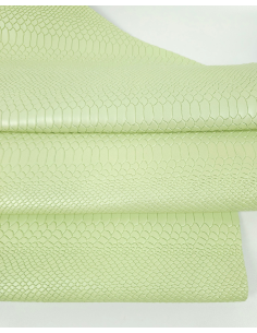 Lime Cream Anaconda Embossed Amazing Relief Snake 0Z 1988 2