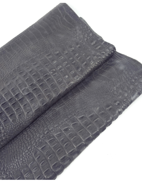 Dark Shadow Crocodile Alligator Leather Embossed Texture Amazing Relief OZ 2018 V2