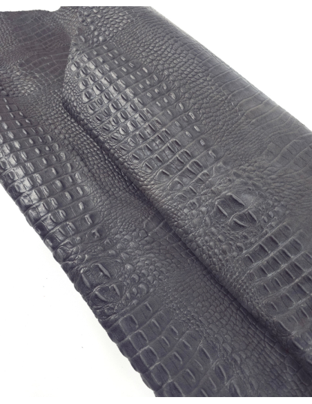 Dark Shadow Crocodile Alligator Leather Embossed Texture Amazing Relief OZ 2018 V2