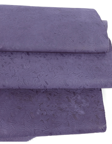 Cadet Western Floral Embossed Texture Leather
