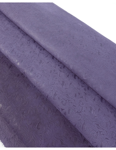 Cadet Western Floral Embossed Texture Leather