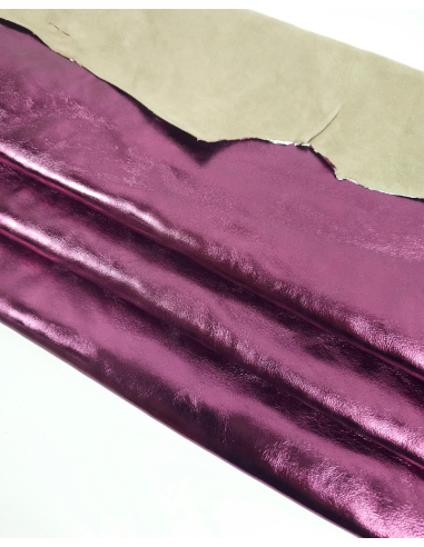 Purple 7721 Goat Soft Metallic Leather