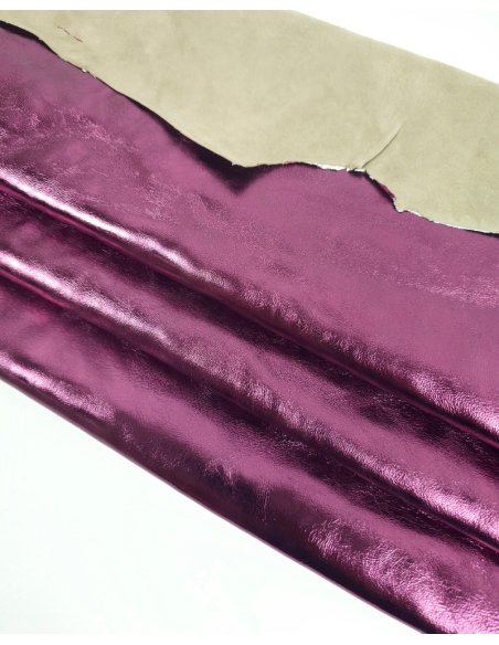 Purple 7721 Goat Soft Metallic Leather