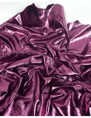 Purple 7721 Goat Soft Metallic Leather