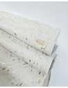 Acid Washed White Gold Cowhide Leather